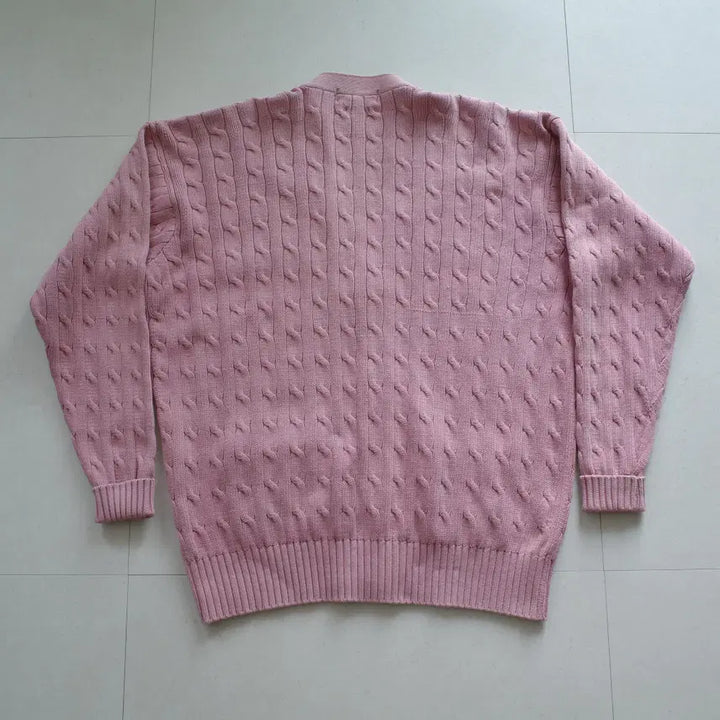 [SOLD OUT] 90s 일경물산 폴로 랄프로렌 코튼 케이블 니트 가디건 105