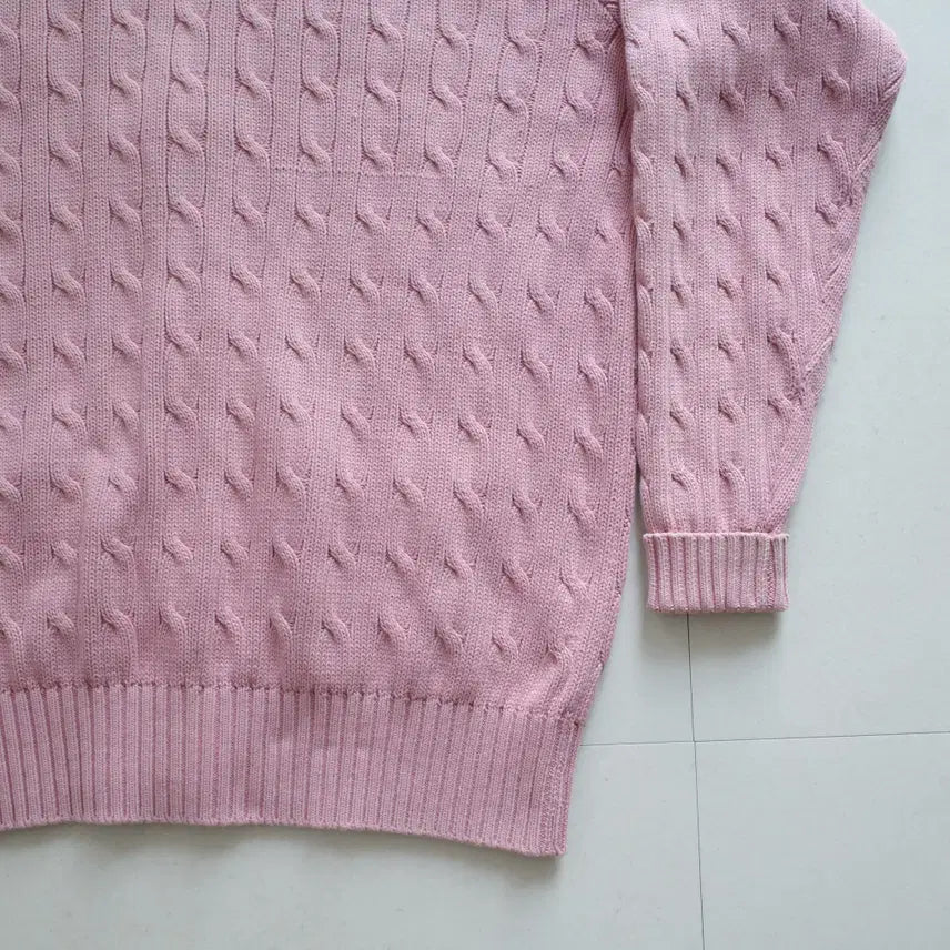 [SOLD OUT] 90s 일경물산 폴로 랄프로렌 코튼 케이블 니트 가디건 105