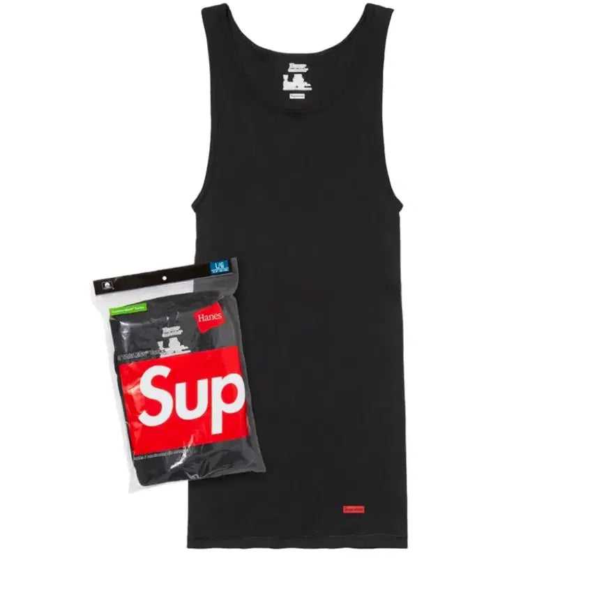 [BUNJANG] Supreme Hanes Tagless Tank Top (Black) / Supreme Hanes Tagless Tank Tops Black