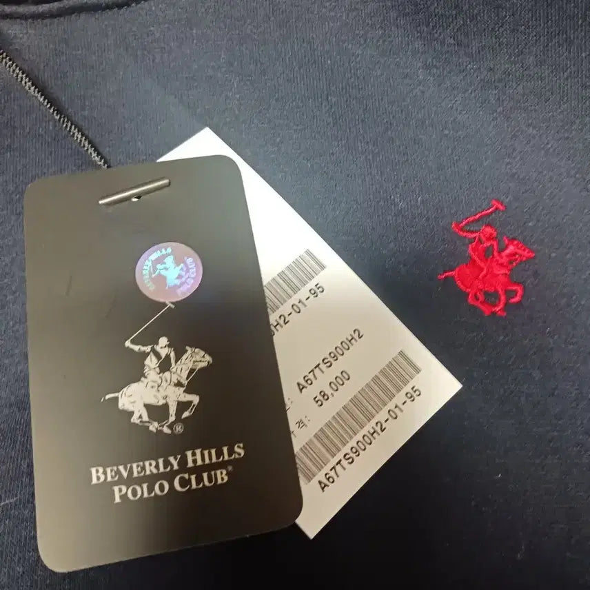 [BUNJANG] Beverly Hills Polo Club Navy Hoodie / 베버리힐스 폴로 클럽 네이비 후드