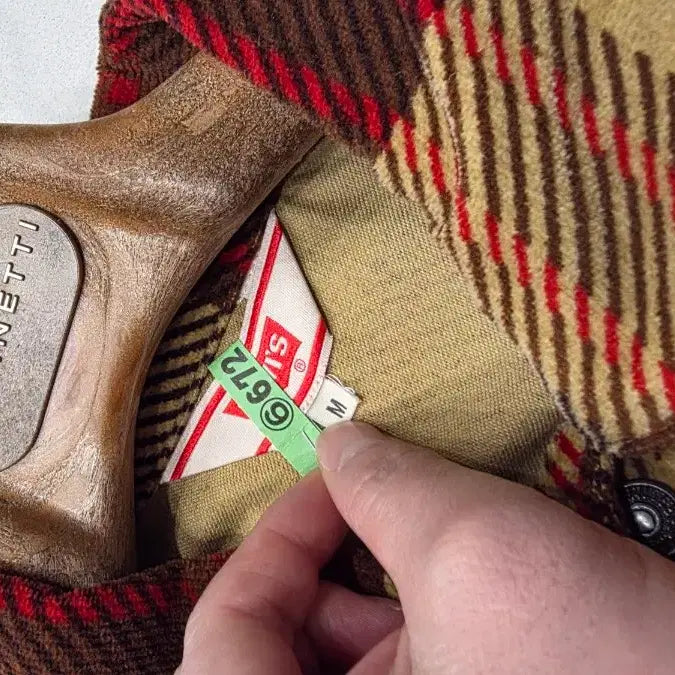 [BUNJANG] LVC Brown Checkered Shirt Jacket / lvc 브라운 체크 셔츠 자켓