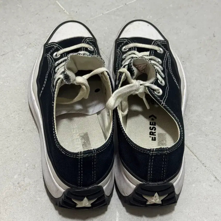 [BUNJANG] Converse Run Star Hike Low Black Sneakers / 컨버스 런스타 하이크 로우