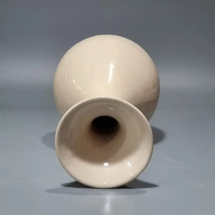 [BUNJANG] Ding Kiln White Porcelain Flower Engraved "Jade Spring Bottle" Vase / 정요백자 초화문 옥호춘병. 고28