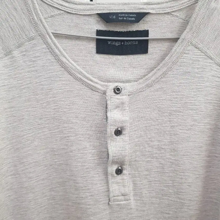 [BUNJANG] Wings+Horns Henry Neck Short Sleeve T-Shirt / wings+horns 헤리 헨리넥 반팔 티셔츠 100