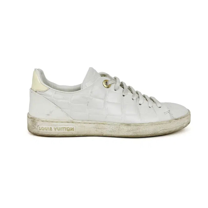 [BUNJANG] Louis Vuitton Frontrow White Leather Sneakers Size 35.5 / [35.5]루이비통 프론트로우 화이트 스니커즈
