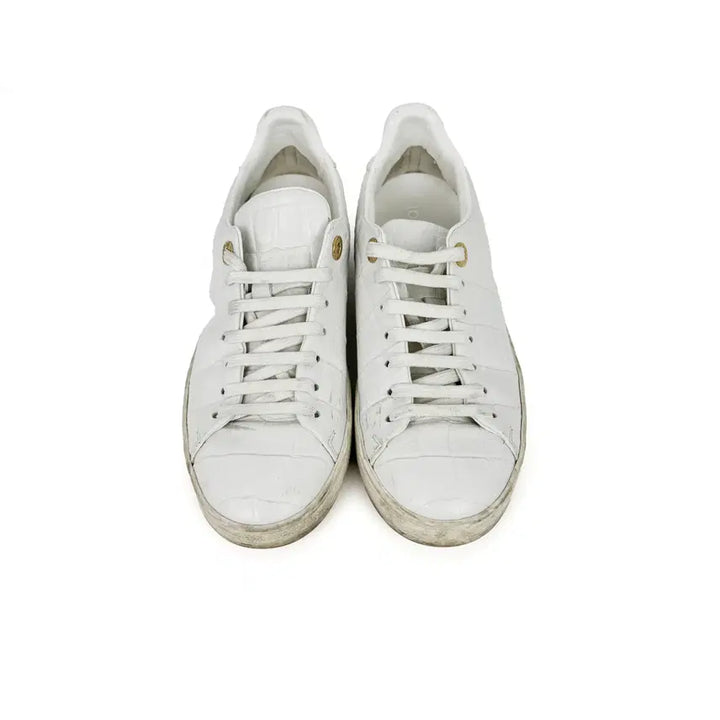 [BUNJANG] Louis Vuitton Frontrow White Leather Sneakers Size 35.5 / [35.5]루이비통 프론트로우 화이트 스니커즈