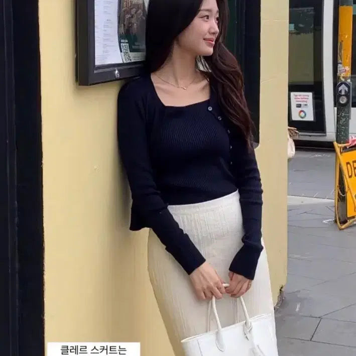 [BUNJANG] SIE Claire Layered Skirt Cream / 시에 SIE 클레르 레이어드 스커트 크림