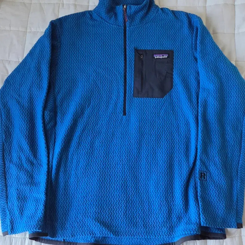 [BUNJANG] Patagonia R1 Air Zip-Neck Fleece Pullover - Endless Blue - L / 파타고니아 R1 에어 집넥 플리스 풀오버 엔드리스 블루 L