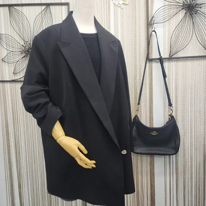 [BUNJANG] H&amp;M Black Oversized Jacket - Size L / H&amp;M 블랙 오버핏 자켓 L사이즈