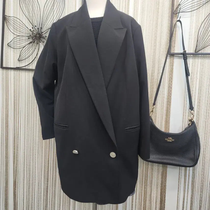 [BUNJANG] H&amp;M Black Oversized Jacket - Size L / H&amp;M 블랙 오버핏 자켓 L사이즈