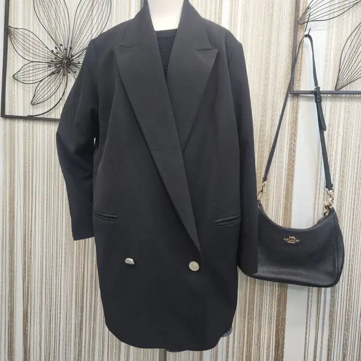 [BUNJANG] H&amp;M Black Oversized Jacket - Size L / H&amp;M 블랙 오버핏 자켓 L사이즈