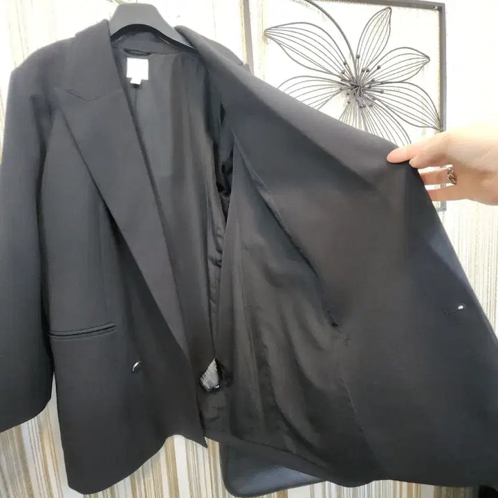 [BUNJANG] H&amp;M Black Oversized Jacket - Size L / H&amp;M 블랙 오버핏 자켓 L사이즈