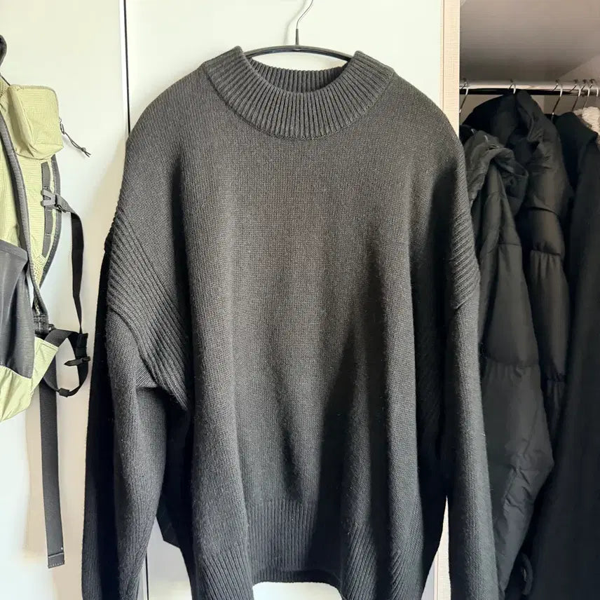[BUNJANG] 247 Series Mock Neck Knit Sweater / 247시리즈 모크넥 니트 M (100-105)