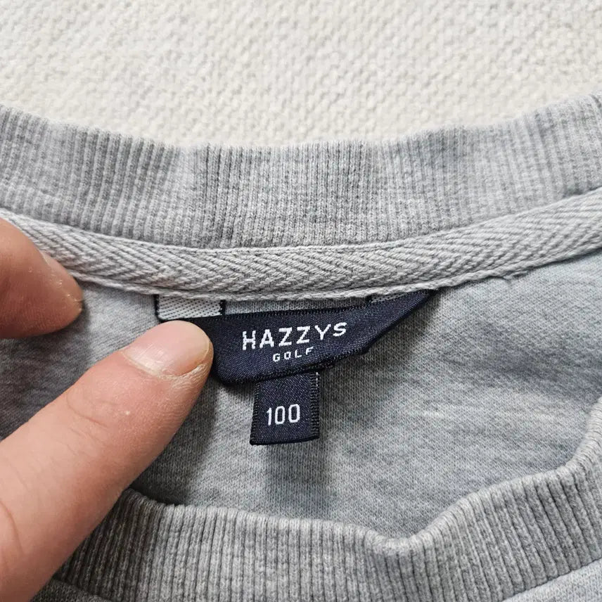 [BUNJANG] Hazzys Crewneck Sweatshirt / 100 헤지스 삼각로고 맨투맨 0414Y