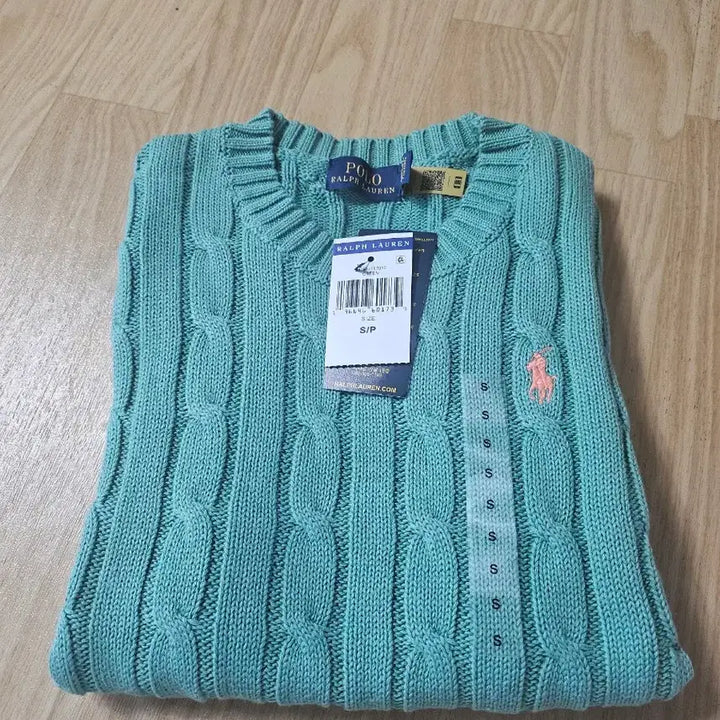 [SOLD OUT] 폴로 랄프로렌 케이블 반팔 니트 민트