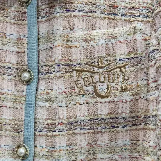 [BUNJANG] Misense Pink Tweed Jacket (Size 55) / 미센스 핑크 트위드자켓55