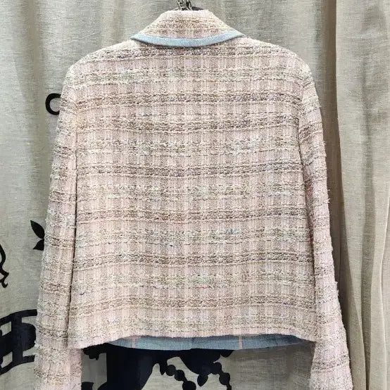 [BUNJANG] Misense Pink Tweed Jacket (Size 55) / 미센스 핑크 트위드자켓55