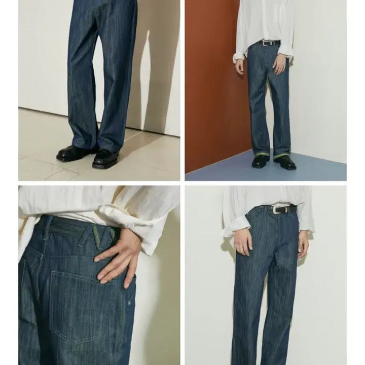 [BUNJANG] L Mina B Neon City Pop Wide Denim Pants / L / 미나브 네온 시티팝 와이드 데님팬츠