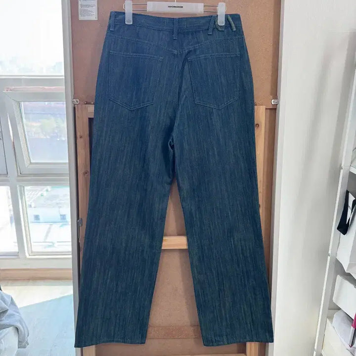 [BUNJANG] L Mina B Neon City Pop Wide Denim Pants / L / 미나브 네온 시티팝 와이드 데님팬츠