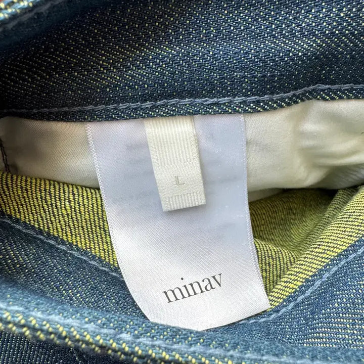 [BUNJANG] L Mina B Neon City Pop Wide Denim Pants / L / 미나브 네온 시티팝 와이드 데님팬츠