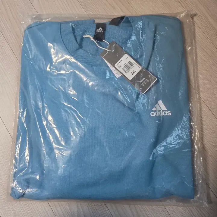 [BUNJANG] Adidas Logo Sweatshirt, Hazy Blue, 2XL / <미개봉> 아디다스 로고 스웨트 셔츠 헤이지 블루 2Xl 판매.