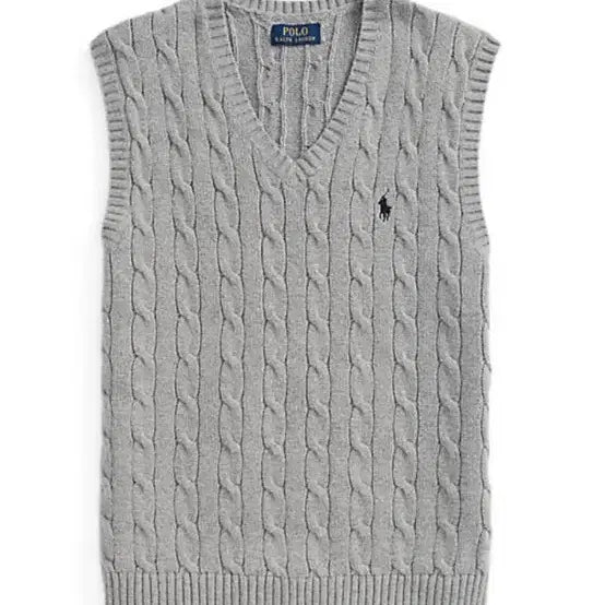 [BUNJANG] Polo Ralph Lauren Cable Knit Vest / 폴로 랄프로렌 케이블 니트 베스트 (새상품)