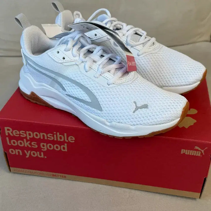 [BUNJANG] Puma Stride Running Shoes (White) - Women&