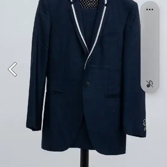 [BUNJANG] Blue and White Tuxedo Suit Set / 블루화이트 띠 턱시도 정장 슈트 1벌