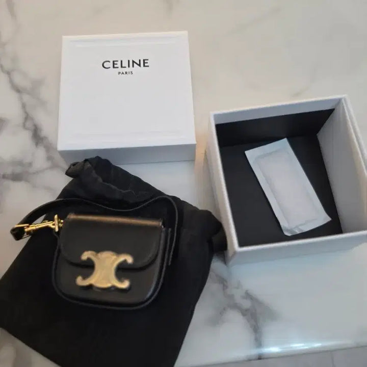 [BUNJANG] Celine Shiny Skin Black Micro Mini Bag / 셀린느 샤이니스킨 블랙미니백