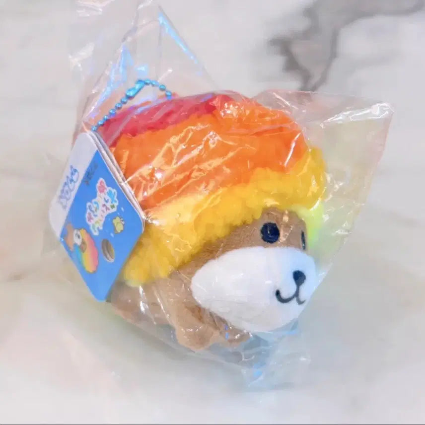 [BUNJANG] Sanrio Afuro Ken Plush Keyring / 산리오 san-x 아프로켄 인형 키링 새상품