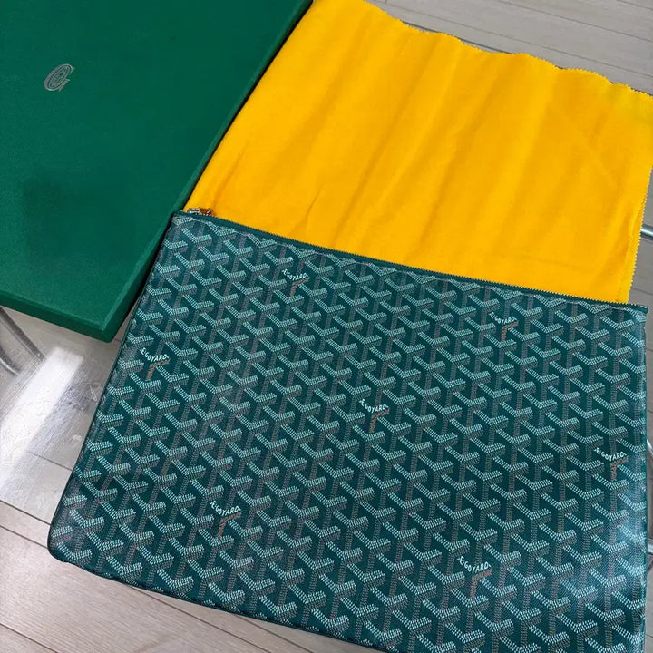 [BUNJANG] Goyard Green Clutch / {상태A/GM}고야드 그린 클러치