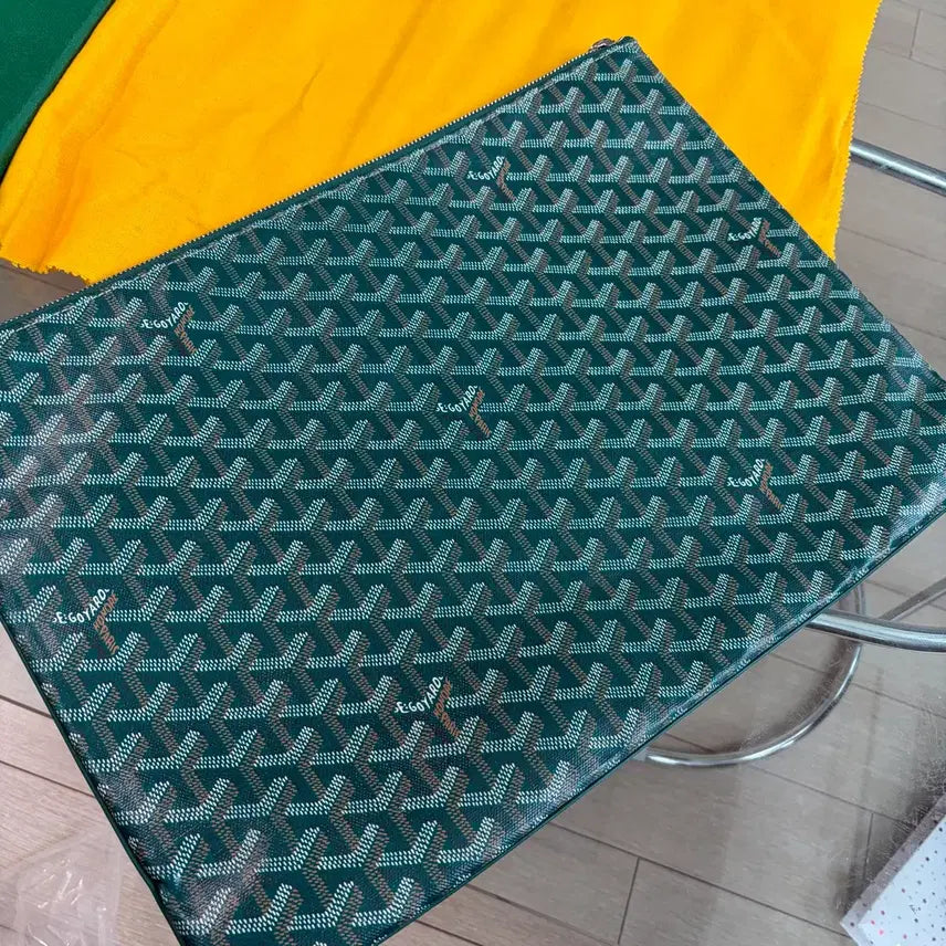 [BUNJANG] Goyard Green Clutch / {상태A/GM}고야드 그린 클러치