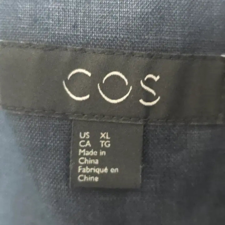[SOLD OUT] 코스 COS 네이비 헴프 린넨 집업 자켓 XL