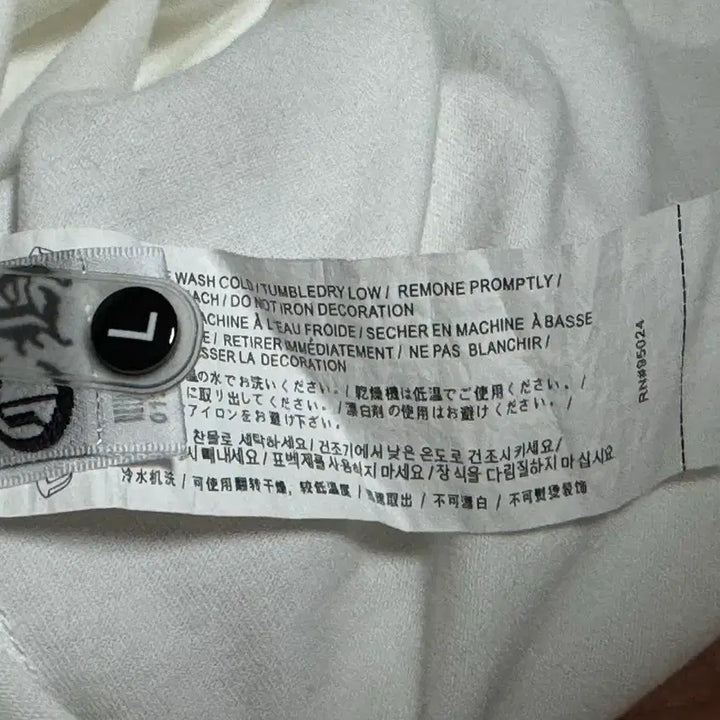 [BUNJANG] Chrome Hearts Leather Patch T-Shirt White L / Chrome Hearts 반팔 화이트 L