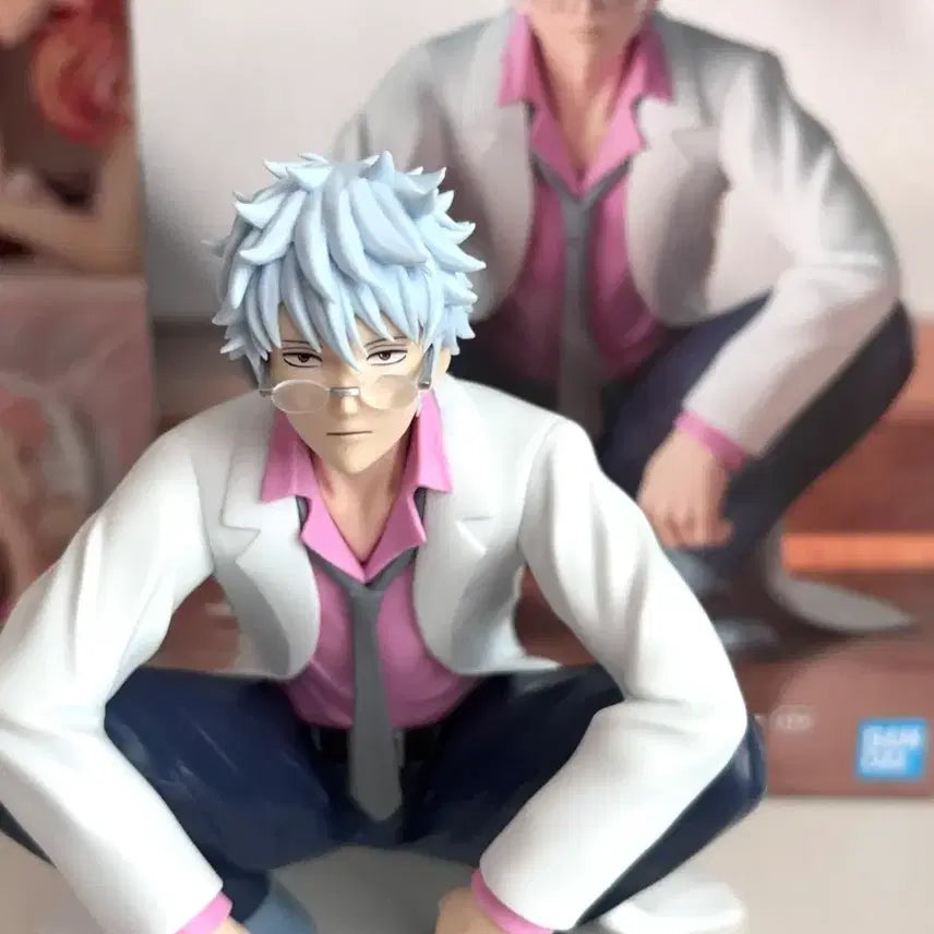 [BUNJANG] Gintama Gintoki &amp; Ginpachi 3-Z Noodles Stopper Desktop Figure / 은혼 긴토키 긴파치 은혼 3-Z 누들스토퍼 데스 크탑 피규어