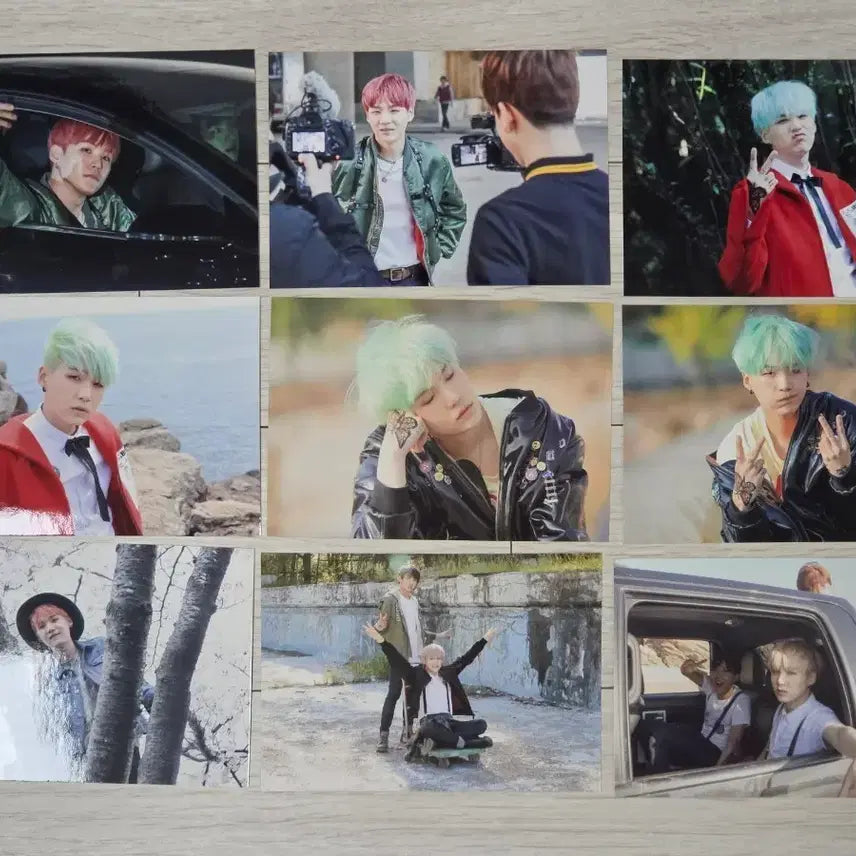 [BUNJANG] BTS Suga Butterfly Dream Exhibition Photo Set / 방탄소년단 Butterfly dream 전시회 슈가 인화사진 9장 일괄