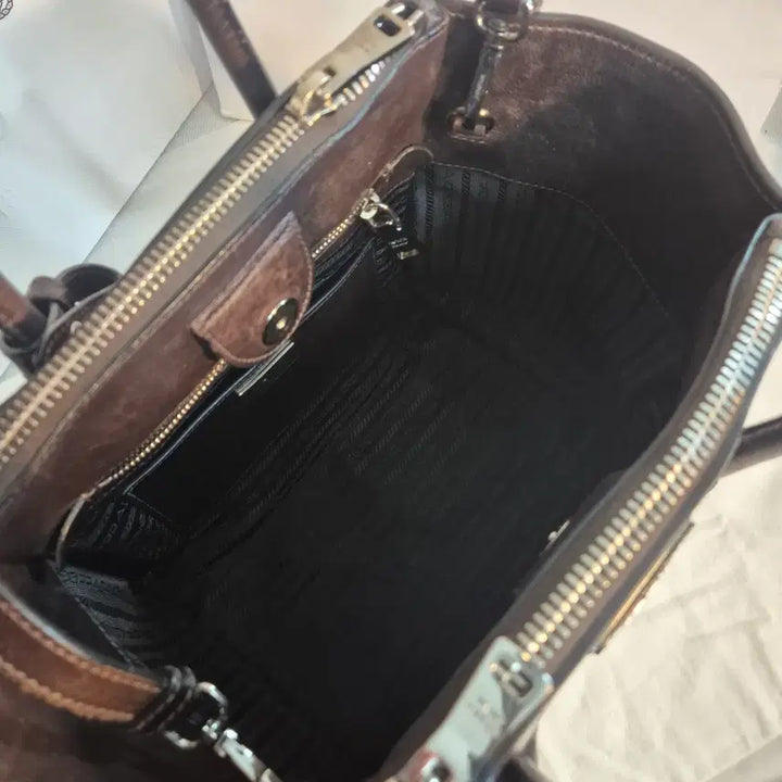 [BUNJANG] Prada Brown Leather Tote/Shoulder Bag / 프라다 브라운 레더 토트백 겸 숄더백