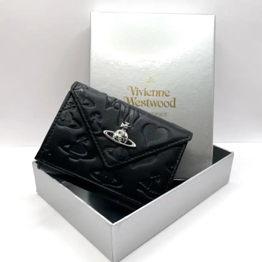 [SOLD OUT] 비비안웨스트우드 빈티지 블랙 은장 반지갑