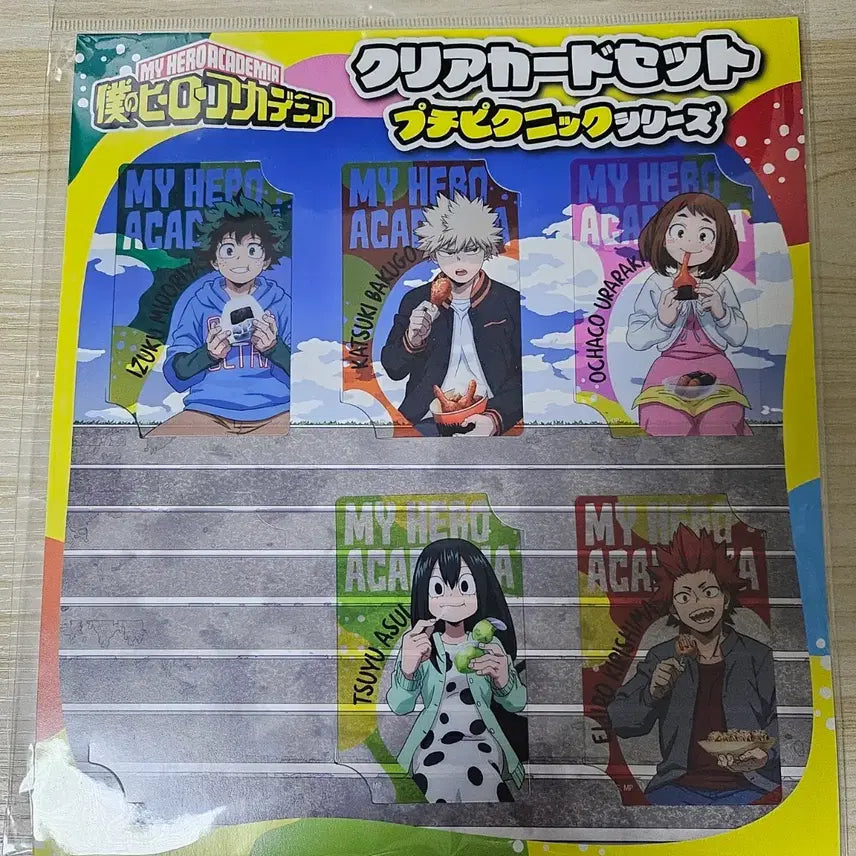 [BUNJANG] My Hero Academia Puchi Picnic Clear Card Bundle Set / 히로아카 푸치피크닉 클리어카드 일괄