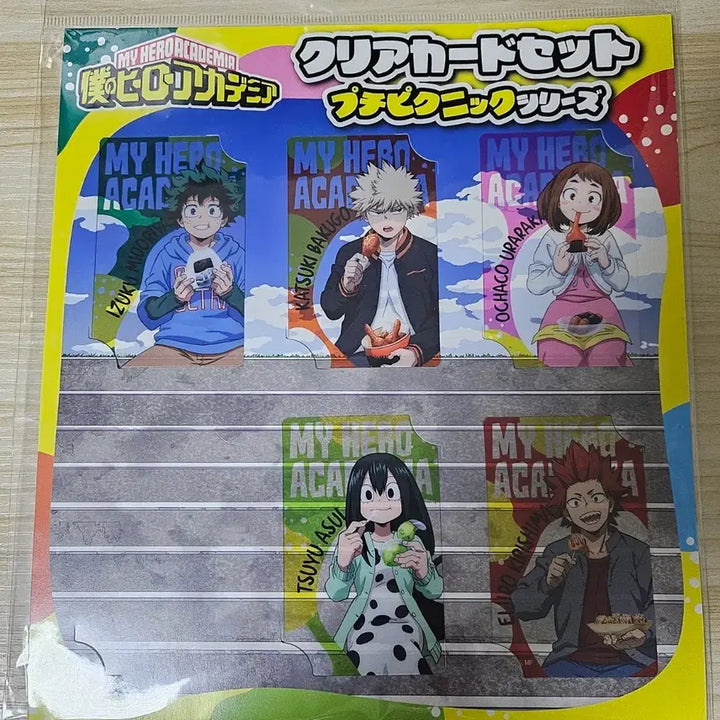 [BUNJANG] My Hero Academia Puchi Picnic Clear Card Bundle Set / 히로아카 푸치피크닉 클리어카드 일괄