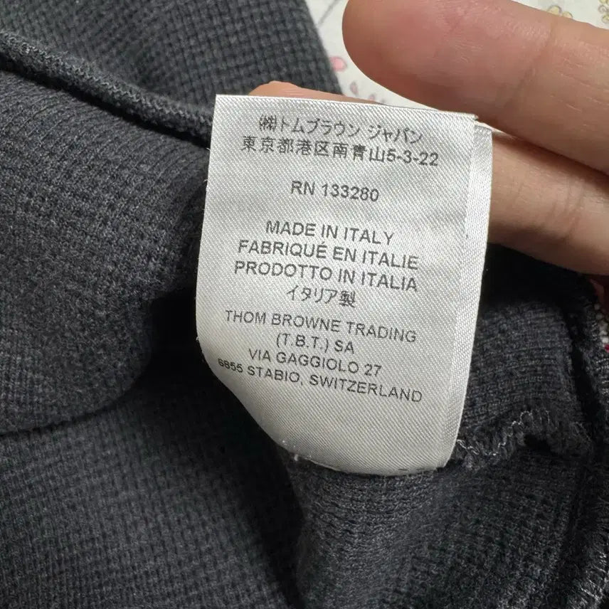 [BUNJANG] Thom Browne Waffle Knit Sweater / 톰브라운 와플 니트 5사이즈