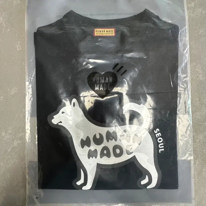 [BUNJANG] Human Made Jindo Dog Graphic T-shirt Black / 휴먼 메이드 애니멀 그래픽 티셔츠 진돗개 블랙 [S]