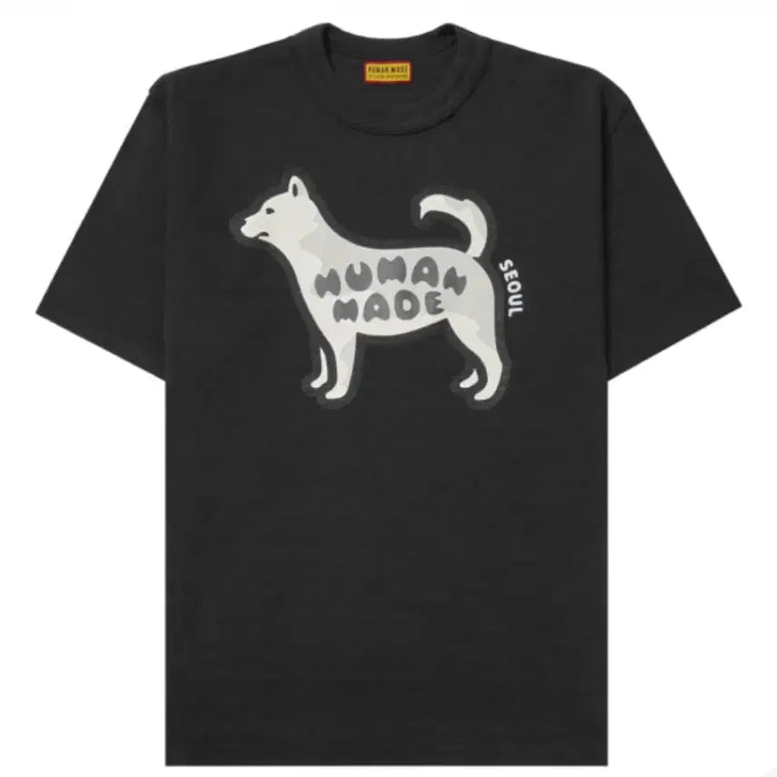 [BUNJANG] Human Made Jindo Dog Graphic T-shirt Black / 휴먼 메이드 애니멀 그래픽 티셔츠 진돗개 블랙 [S]