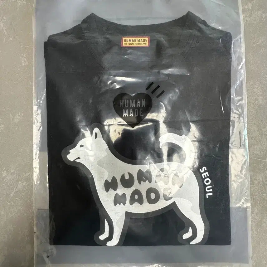 [BUNJANG] Human Made Jindo Dog Graphic T-shirt Black / 휴먼 메이드 애니멀 그래픽 티셔츠 진돗개 블랙 [S]
