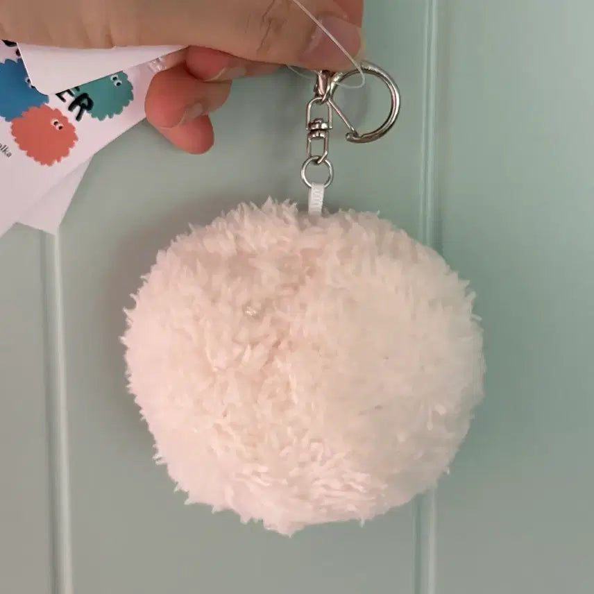 [BUNJANG] Polka Polka White Flower Charm Keychain / 일본 브랜드 polka polka 정품 흰송이 키링