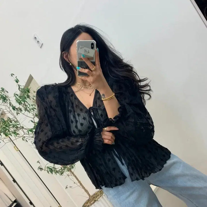 [BUNJANG] Bel 201 Jane Ribbon Blouse / 벨201 제인리본 블라우스