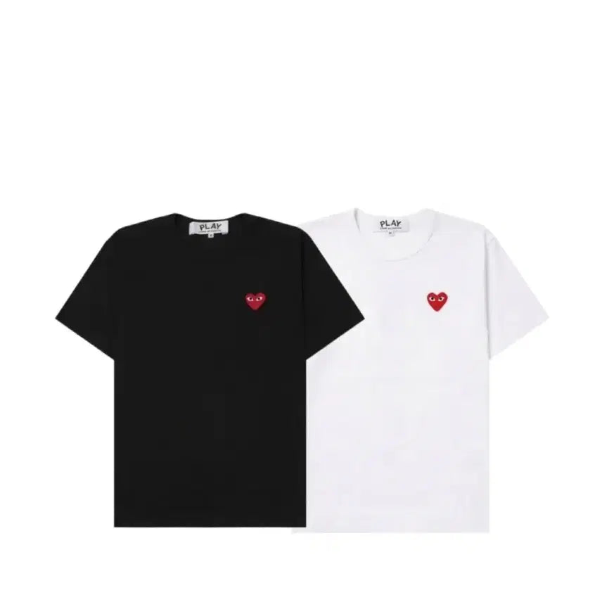 [BUNJANG] Comme des Garcons Short Sleeve T-shirt (Black/White) / 꼼데가르송 반팔 티셔츠 블랙/화이트 새상품