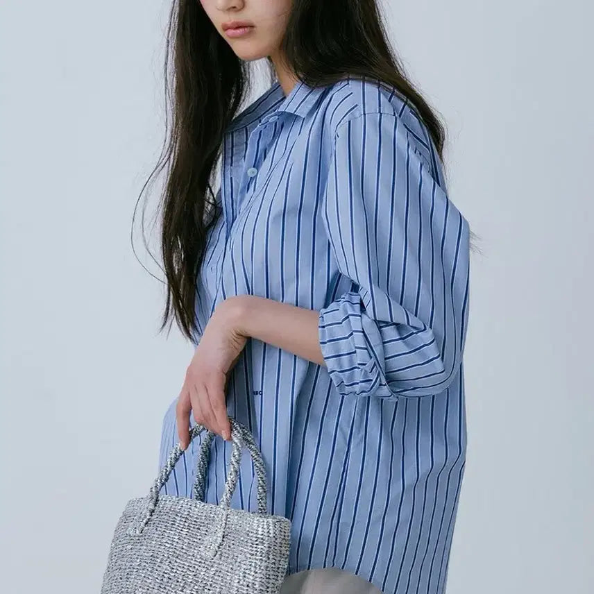 [BUNJANG] Urbanic30 Allen Stripe Shirt / 얼바닉30 Allen Stripe Shirt 셔츠