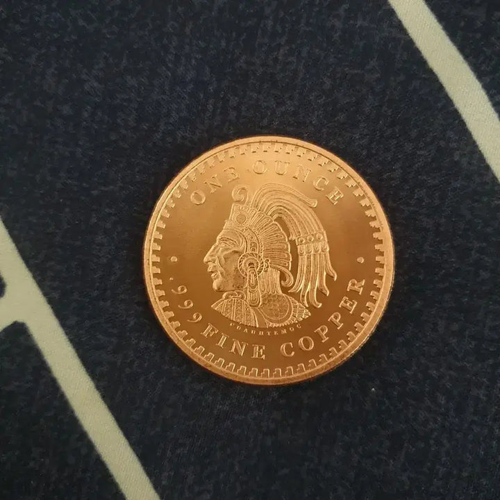 [BUNJANG] Aztec Copper Round 1oz / 아즈텍 쿠퍼라운드 동화 (구리) 1온스