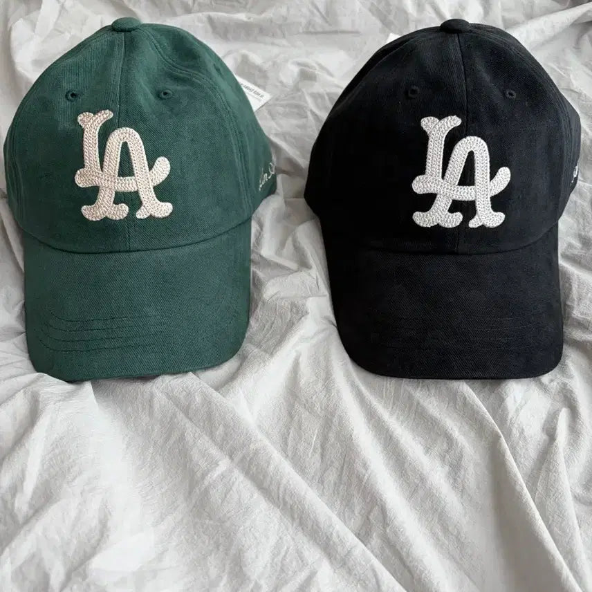 [SOLD OUT] 린에비뉴 / 체인스티치 LA로고 코어블랙, 포레스트 그린 / free